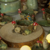 Tiny King Fisher Tree Log Pot 3.5 width x 1.5 depth (cm)