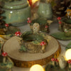 Tiny Owl Tree Log Pot 3.7 width x 1.5 depth (cm)