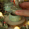 Owl Mushroom Trinket Pot 5 width x 3 depth (without owl in cm)
