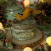 Stretching Fox Trinket Pot 5 width x 3 depth (without animal in cm)