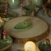 Frog Version 1 Leaf Trinket 4 length x 2.5 width (cm)