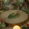 Sleeping Otter Leaf Trinket 4 length x 2.5 width (cm)