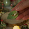 Sleeping Otter Leaf Trinket 4 length x 2.5 width (cm)