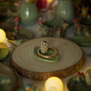 Owl Version 1 Leaf Trinket 4 length x 2.5 width (cm)