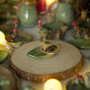 Sitting Chipmunk Leaf Trinket 4 length x 2.5 width (cm)