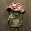 Mushroom House Wall Hanging with Three Hooks 15cm Height x 9cm width