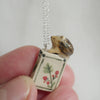 Hedgehog Book 18 inch Sterling Silver Chain Necklace