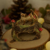 Siamese Cat Tree Stump Trinket Holder (6 cm Width x 3cm Height)
