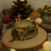Woodpecker Tree Stump Trinket Holder (6 cm Width x 3cm Height)
