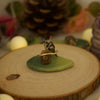 Woodpecker Leaf Trinket 4 length x 2.5 width (cm)