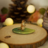 Otter With Pebble Leaf Trinket 4 length x 2.5 width