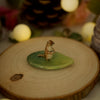 Otter With Pebble Leaf Trinket 4 length x 2.5 width