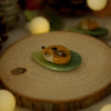 Sleeping Fox Leaf Trinket 4 length x 2.5 width (cm)