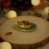 Sleeping Fox Leaf Trinket 4 length x 2.5 width (cm)