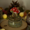 Mushroom Fairy House Trinket Pot (4cm Width x 3cm Height)