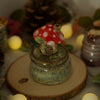 Mushroom Fairy House Trinket Pot (4cm Width x 3cm Height)