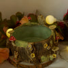 Owl and Mouse Tree Stump Trinket (7cm Width x 4cm Height)