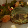 Fox and Birds Tree Stump Trinket (7cm Width x 4cm Height)