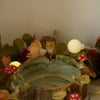 Fox and Birds Tree Stump Trinket (7cm Width x 4cm Height)