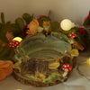 Fox and Birds Tree Stump Trinket (7cm Width x 4cm Height)