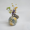 Smaller Raccoon Egg (with dried flowers)