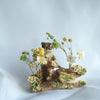 Otter Dried Flower Log Piece