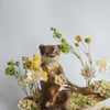 Otter Dried Flower Log Piece