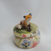 Cheeky Fox Floral Trinket Pot