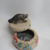 Raccoon Bell Flower Trinket Pot