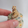 Chipmunk Floral Trinket Pot