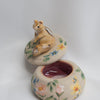 Chipmunk Floral Trinket Pot