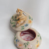 Chipmunk Floral Trinket Pot