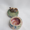 Small Sleepy Flower Petal Cat Trinket Pot
