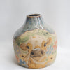Cow Floral Flecked Clay Bud Vase