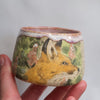 Fox Floral Flecked Clay Vessel