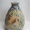 Flower Petal Cat Flecked Clay Vase