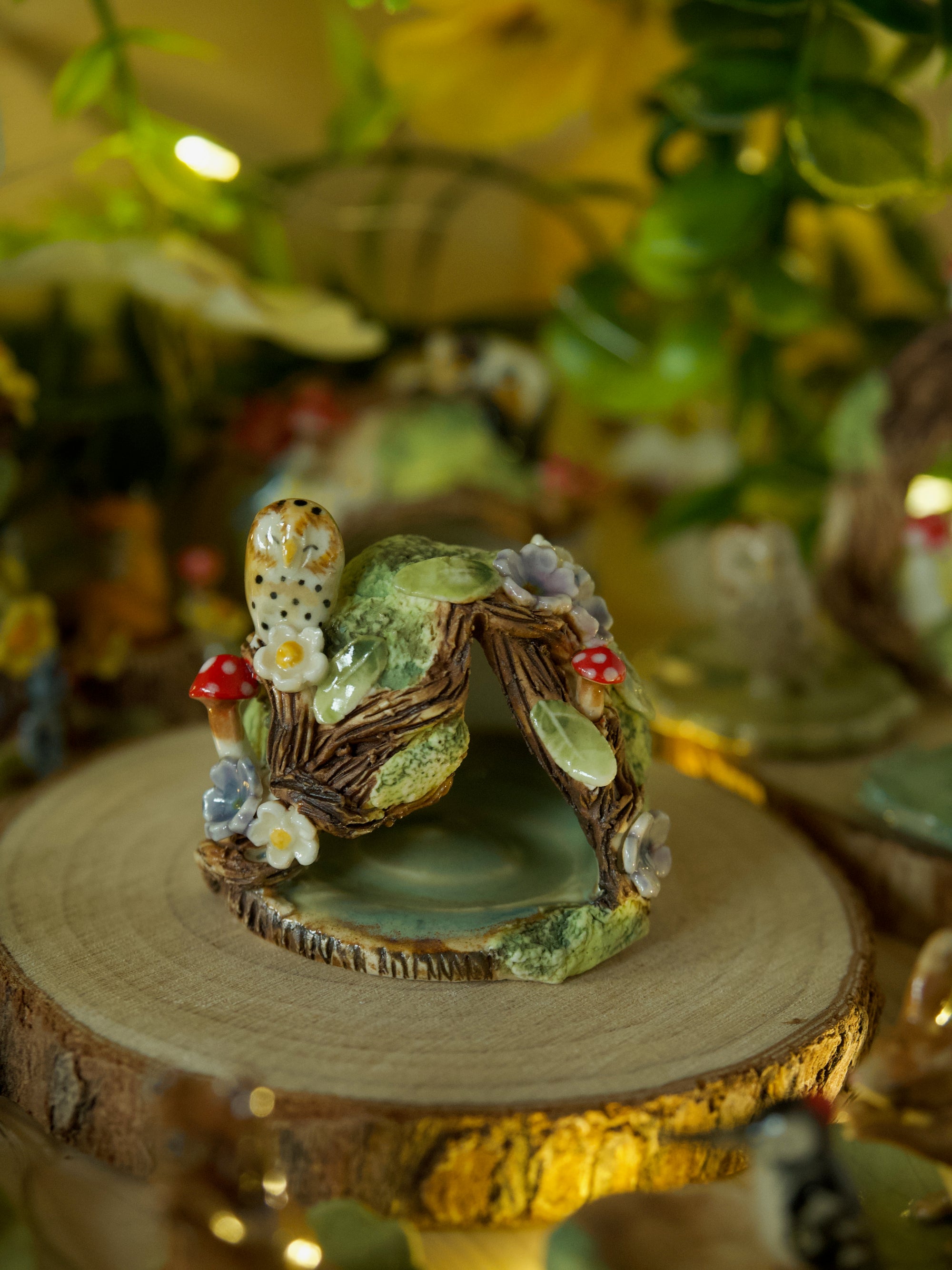 Woodland Dome Barn Owl (4.5cm height and width)