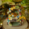 Woodland Tree Stump Floral Fox Arch (6cm height and width)