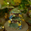 Woodland Friends Two tiered Tree Stump Trinket (5cm Width x 6cm Height)