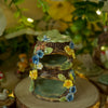 Woodland Friends Two tiered Tree Stump Trinket (5cm Width x 6cm Height)