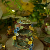 Woodland Friends Two tiered Tree Stump Trinket (5cm Width x 6cm Height)