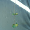 Frog and Hummingbird Themed Sun Catcher (with Cut Glass Crystals featuring platinum foiling for sparkle)