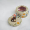 Red Panda Floral Basket Trinket Pot