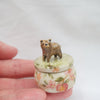 Peach Bear Trinket Pot
