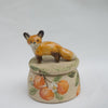 Orange Tree Fox Trinket Pot