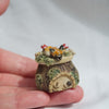 tiny woodland fox trinket pot