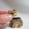 tiny woodland fox trinket pot