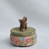 Brown Kitty Trinket Pot