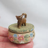 Brown Kitty Trinket Pot
