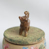 Brown Kitty Trinket Pot